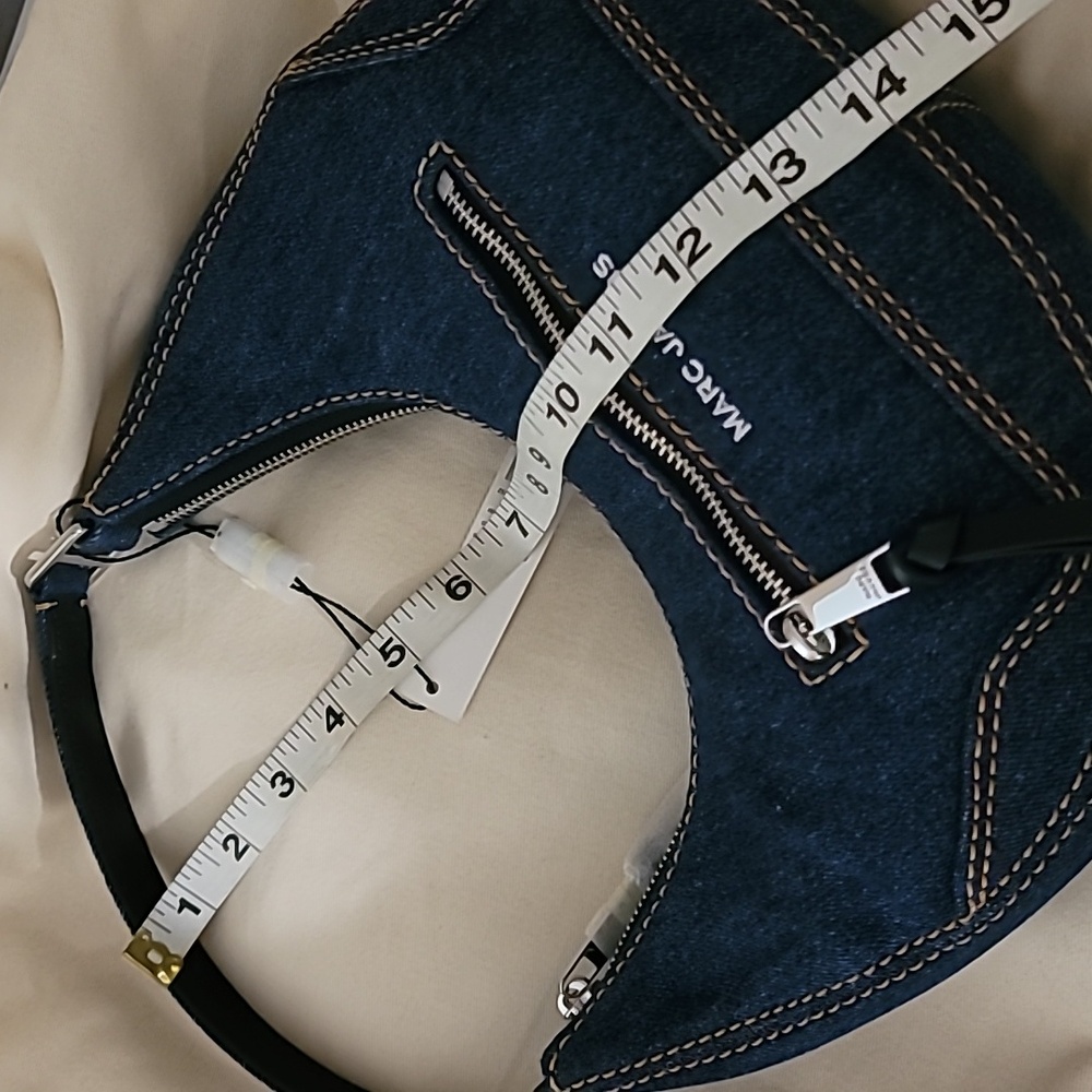Marc Jacobs Navy Denim Hobo Bag - Picture 8 of 10